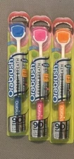 3 Orabrush DenTek Tongue Cleaner Scraper Fresh Breath Dental Hygiene COLORS VARY
