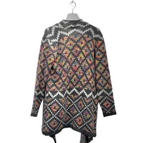Absolutely Famous Southwestern Cardigan Womens M multicolor Open Front Sweater - Picture 2 of 8