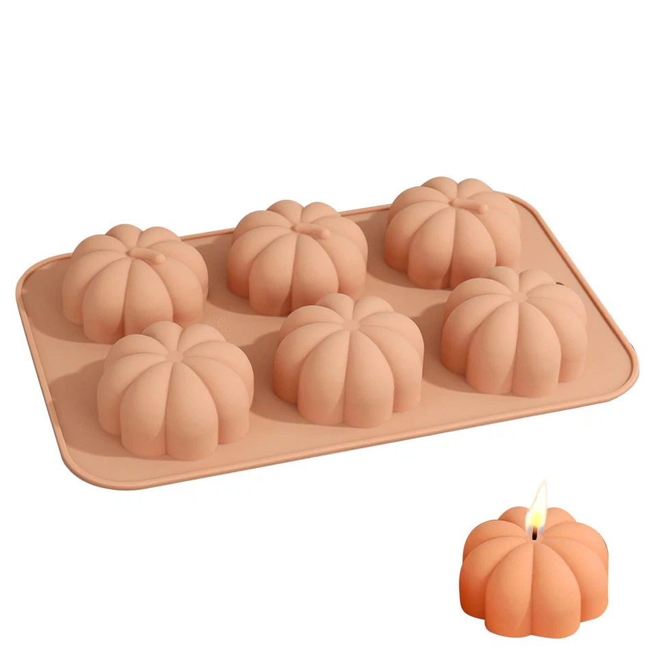 Pumpkin Mold 6 Cavity Pumpkin Leaf Oak Silicone Molds Fall - Image 2 of 4