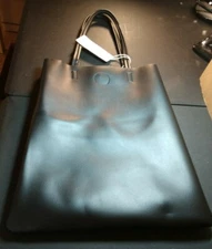 Miniso Black Leather Sholder Bag- Brand NEW w/Tags-Box Shipping with Tracking 