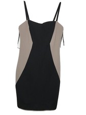 Forever 21 Women's Black/cocoa  Dress Sleeveless Spaghetti Straps Size S