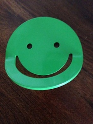 SMILE Face FAHRRADWAND Boden ANKER Fahrrad Parksperre Platte NEU