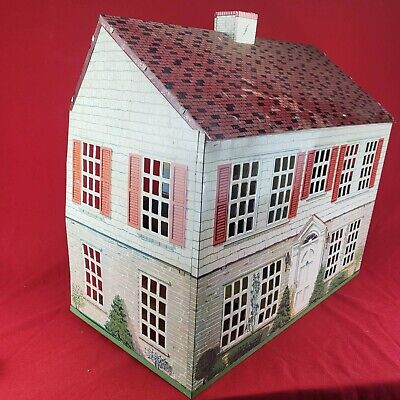 My Vintage Colonial Playsteel Dollhouse from the 1940s - Hooked on Houses