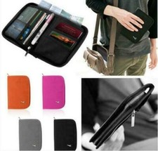 US Travel Bag Wallet Purse Document Organiser Zipped Passport Tickets ID Holder