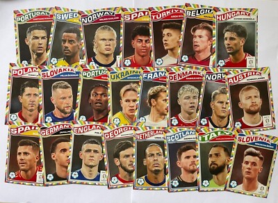 2024 Topps Road to UEFA Euro Living Set #001-036 choose from all