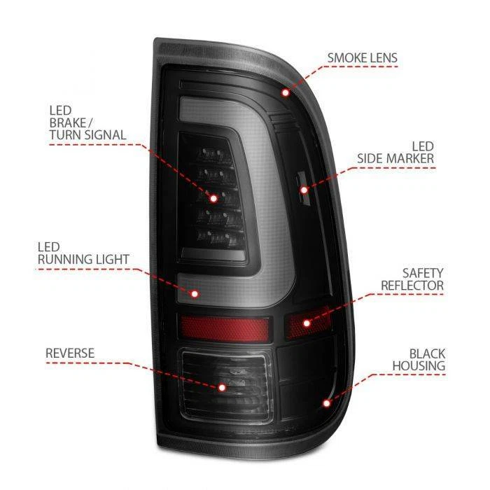 Luces traseras LED Anzo 311379 para 08-16 Ford F-250/F-350/F-450/F-550 Super Duty Foto 4 de 4