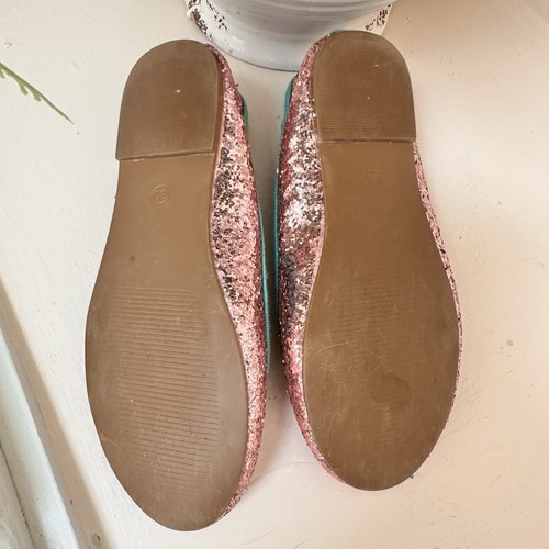 Mini Boden Girl's Glitter Ballet Flats - Size 30 US Sz 12.5 Excellent Condition - Picture 7 of 8