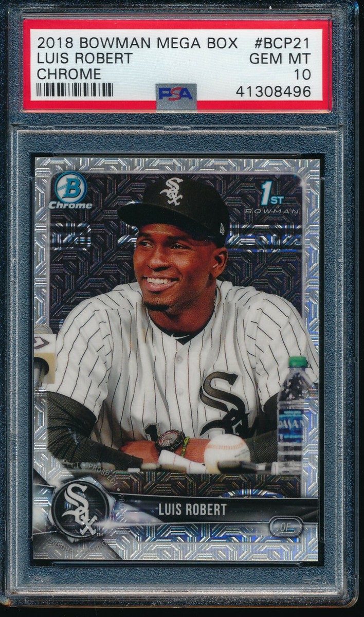 その他 2018 bowman luis robert psa10 PSA 10 LUIS ROBERT 1st 2018 Bowman Chrome MEGA BOX White Sox