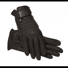 SSG 4500 Pro Show Deerskin Riding Gloves Black Leather 6 7 8 9 10