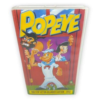 Popeye Non Stop Action Cartoon VHS Film Kind Gut Zeichentrick Five Star Seemann