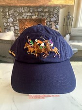 BN Polo Ralph Lauren Triple-Pony Twill Ball Cap NEWPORT NAVY