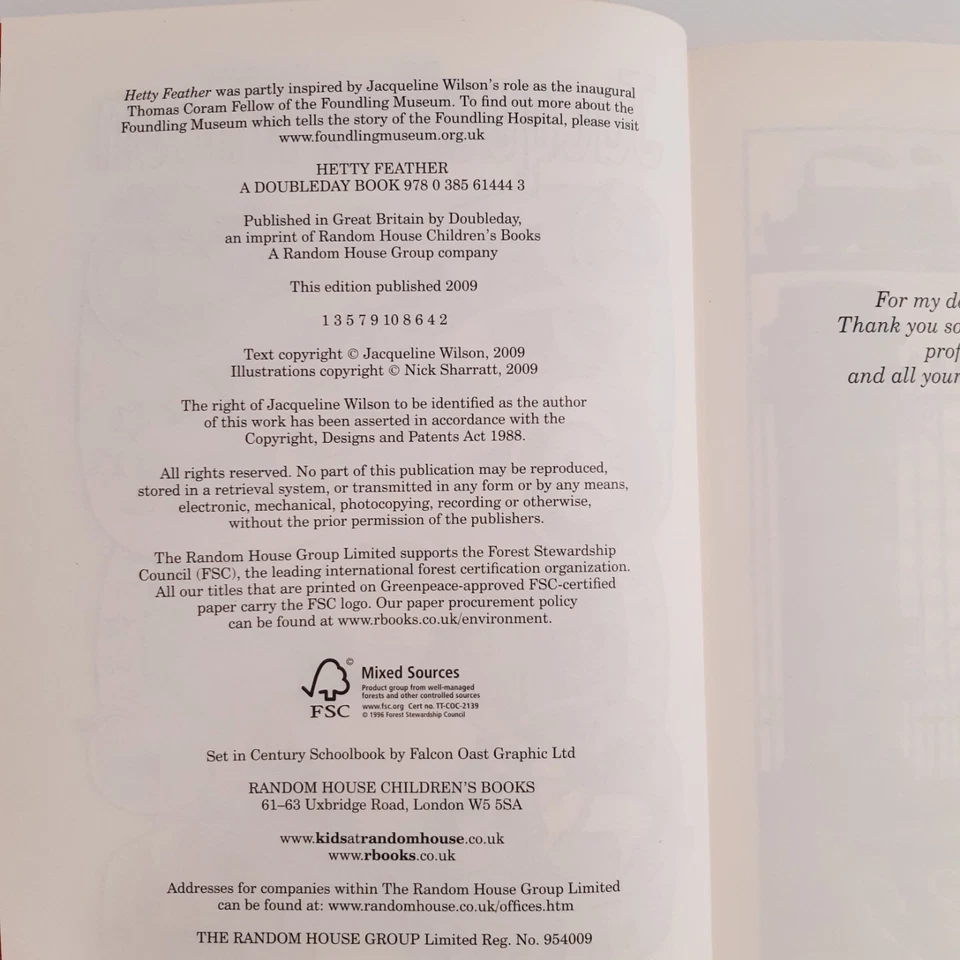 Hetty Feather by Jacqueline Wilson Hardcover - image 3 of 4