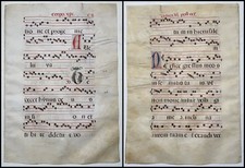Antiphonar Antiphonary Pergament vellum Handschrift manuscript 15th century CII