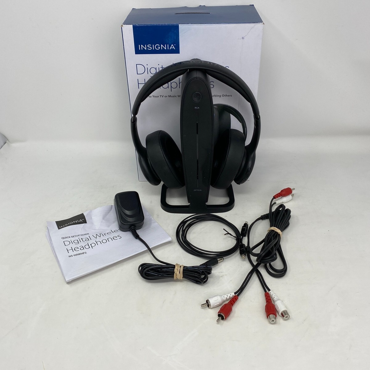 Insignia NS-HAWHP2 Digital Wireless Over the Ear RF Headphones For