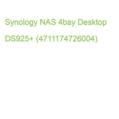 Synology NAS 4bay Desktop DS925+ (4711174726004)