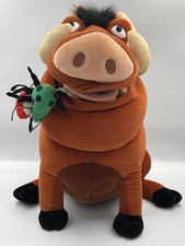 Walt Disney World The Lion King Extra Large Pumbaa Plush With Grub Bugs 15 Vtg