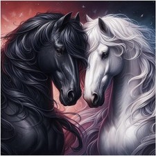 Horse Diamond Art Kits for Adults, Diamond Painting Kits for Beginners, 5D Round