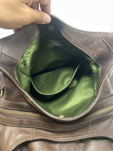Borsa a mano Coach Madison Maggie 15741 grande in pelle hobo marrone - Foto 4 di 14