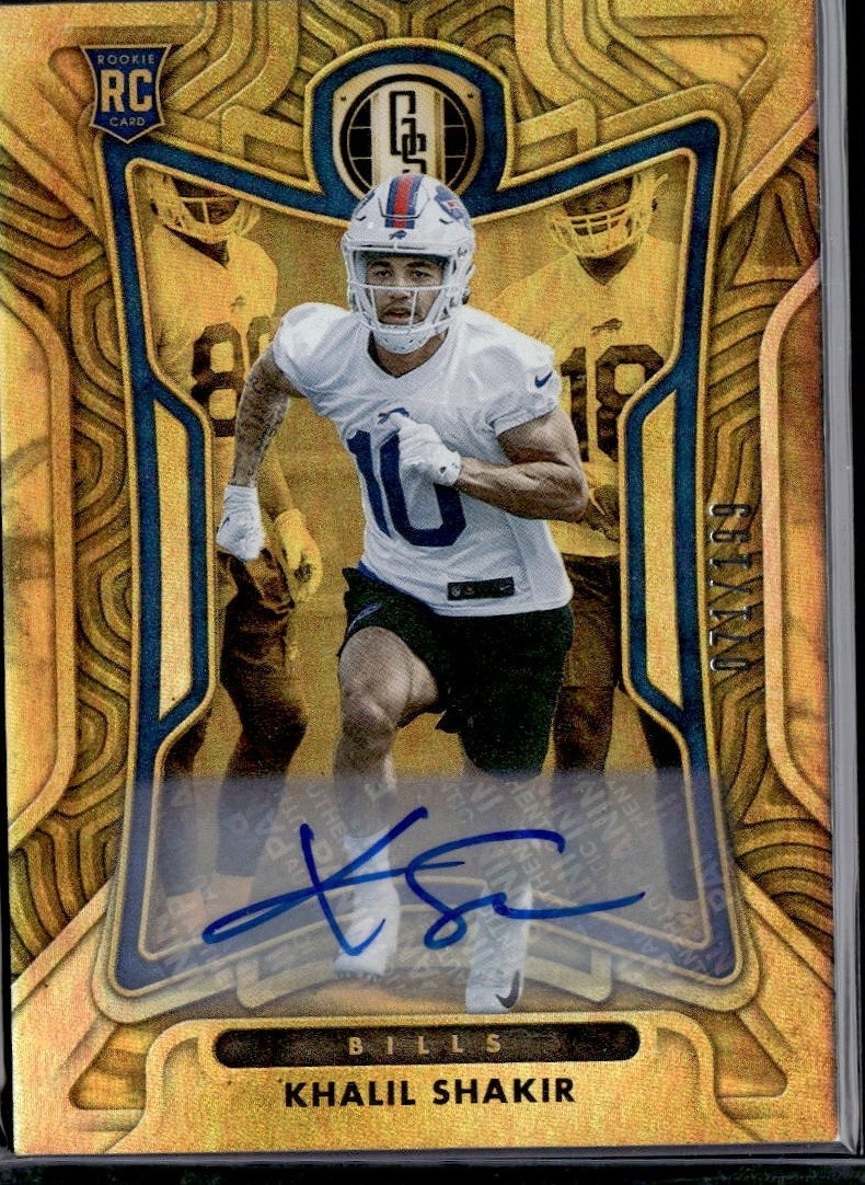 2022 Panini Gold Standard Football Khalil Shakir #135 071/199 RC Auto Bills NFL