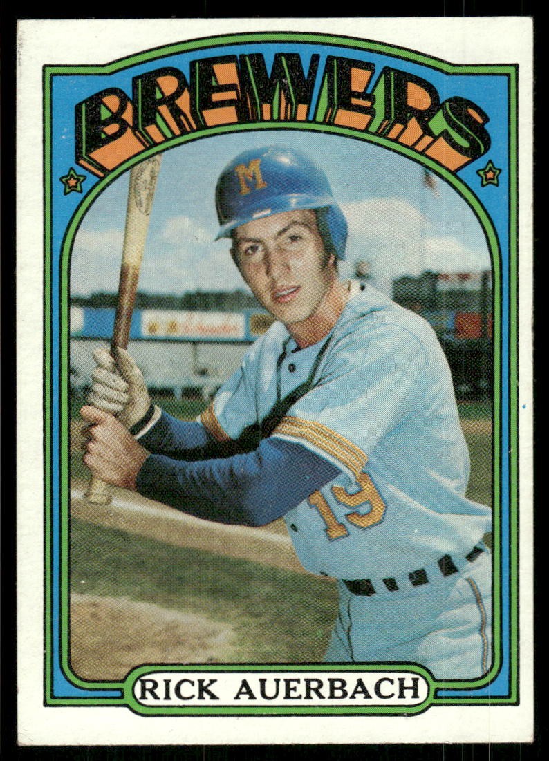 1972 Topps Rick Auerbach Rookie #153 Milwaukee Brewers