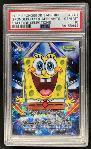 2025 Topps Chrome SpongeBob Squarepants Sapphire Selections #SS-1 PSA 10