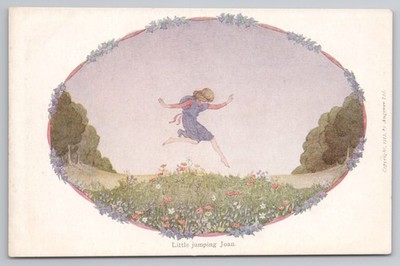 H. Willebeek Le Mair Little Jumping Joan 1912 Kinderreim Postkarte
