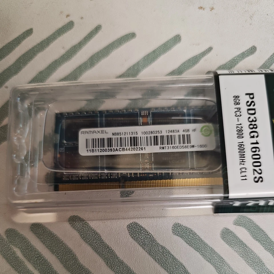 8GB DDR3L 1600MHz SO-DIMM Low Voltage Laptop RAM Patriot PC3-12800  2x 4GB - Image 4 of 4