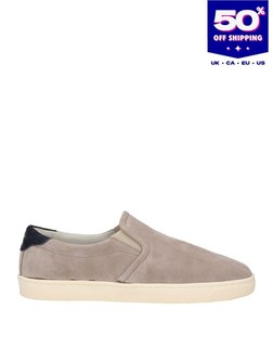 RRP€850 BRUNELLO CUCINELLI Leather Slip On Shoes US10 UK9 EU43 Made in Italy