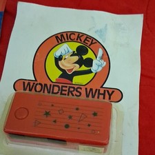 Disney Mickey Wonders Why 110 Film Camera Vintage Toy Red Black Collectible