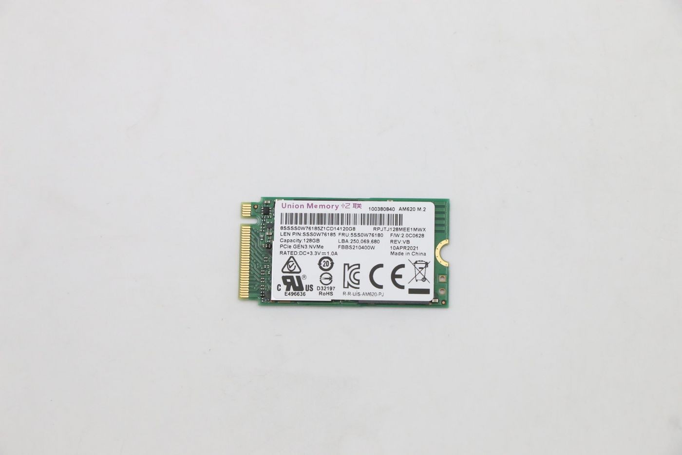 Lenovo 5SS0W76180 UMIS AM620 128G PCIe 2242 SSD