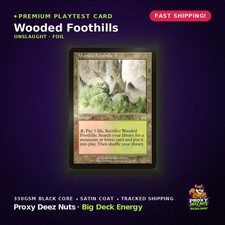 Wooded Foothills - Onslaught Foil - MTG Playtest Card