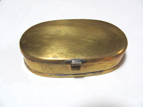 Vintage Empty Brass Snuff/Pill/Trinket Box. Nice!!!