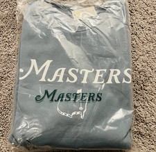 Masters Blue Crew Neck Graphic Print Pullover Sweatshirt Long Sleeve Size M