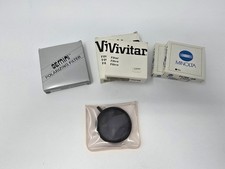 Lot of 6 New 52mm, 55mm  49mm Polarizing Lens Filters Vivitar Minolta Tiffen