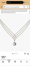 Gold Tone Layered Cable Chain Necklace, Gold ...