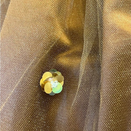 Jayne Copeland Girls Party Dress Size 8 Copper Satin Tulle Flower Girl Holiday - Picture 6 of 10