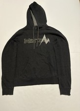Marmot Women  s Small Pullover Hoodie Gray Spell Out Logo Outdoor Sweatshirt