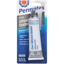 80050 Clear RTV Silicone Adhesive Sealant 3 oz