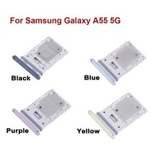 Dual SIM Card Tray Slot Holder Replacement For Samsung Galaxy A55 5G Repair Part
