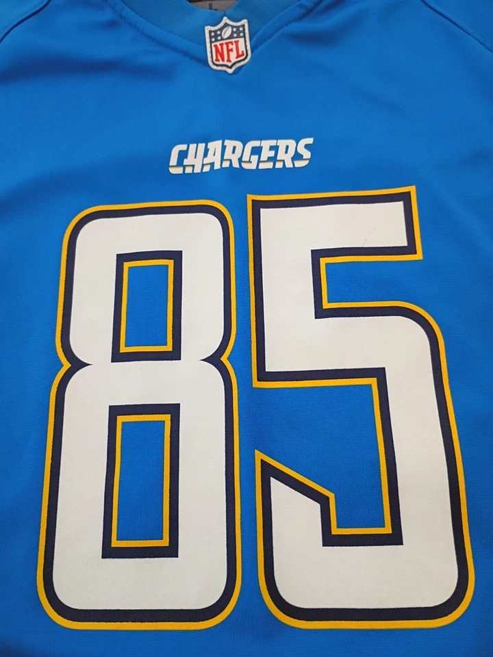  Camiseta deportiva de jugador de juego alternativo Nike de los San Diego Chargers Antonio Gates NFL #85 Foto 2 de 4