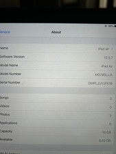 Apple iPad Air 2 A1566 9.7" Tablet 16GB Wi-Fi iOS 15 Space Gray