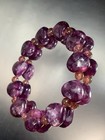 High Grade Natural Purple Mica Heart Shape Bracelet — photo 8