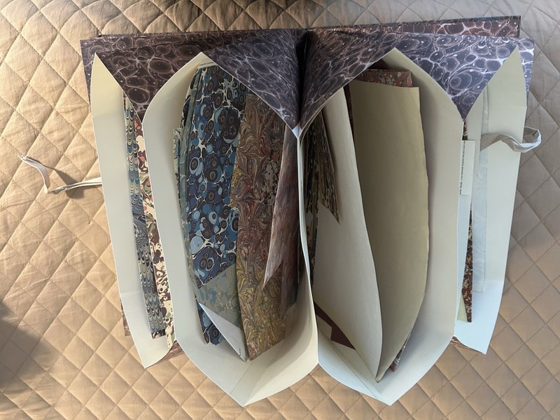 Hand painted Paper For Crafting