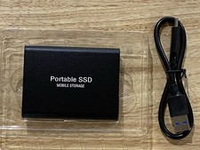 NEW - External SSD 1TB Portable Hard Drive USB 3.0 Type-C High Speed PC Mac