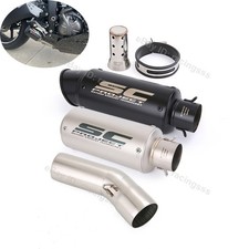 Per Kawasaki Ninja ZX6R ZX636 2009-2023 Impianto di Scarico Mid Tail Tubo Marmitta Punta