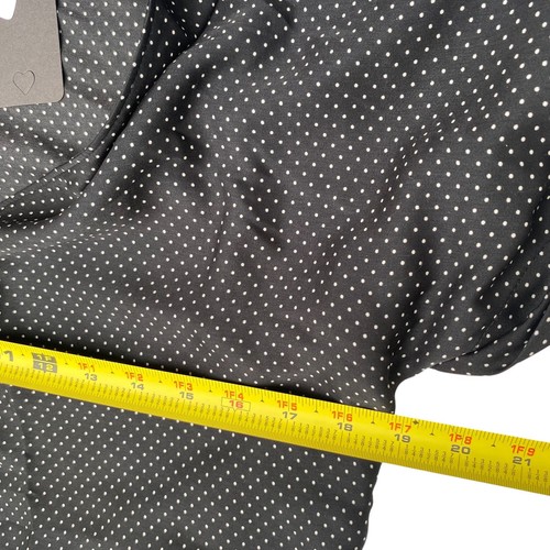 Zara: Mini Vestido Plisado a Lunares Negro Botón Frontal Ajuste y Acampanado: M - Imagen 14 de 16