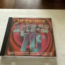 20 Golden Hits Of The 70's (CD 1998 Time Life Intl) Pop Rock Various Artist 