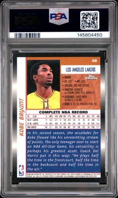 1998 TOPPS CHROME #68 KOBE BRYANT PSA 9 | eBay