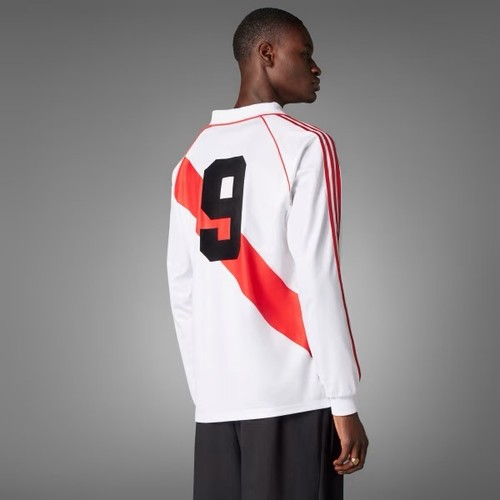 Adidas River Plate #9 1994 Retro Home Jersey White Long Sleeve IV7546 Size Small - Picture 5 of 11