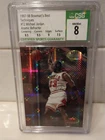 1997-98 Bowman's Best Techniques Michael Jordan T2 Atomic Refractor CSG 8 PSA